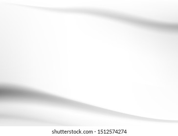 Abstract background, white fabric, waving in the wind