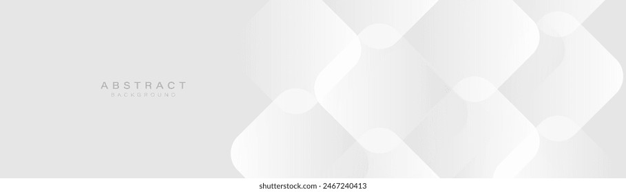 Abstract background white geometric diagonal lines. Modern clean minimal pattern banner. Vector illustration