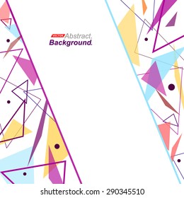 Abstract. Background White. Geometric Shapes triangles angle. Vector EPS 10 