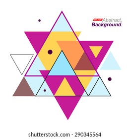 Abstract. Background White. Geometric Shapes triangles. Vector EPS 10 