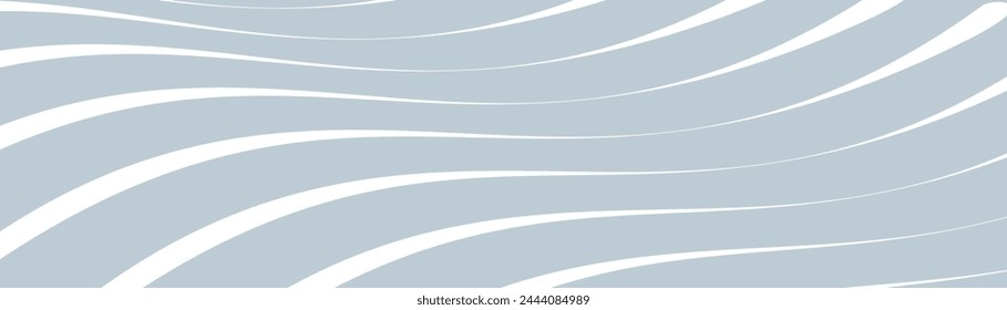 Abstract background with white glowing wavy lines. Modern minimal trendy shiny lines pattern. Vector illustration