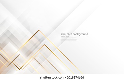 Abstract background white gold poster beauty with VIP luxury dynamic.
