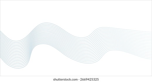 Fundo abstrato com cores brancas e cinzentas. O fundo apresenta linhas suaves e fluidas, criando uma textura macia e moderna. 
