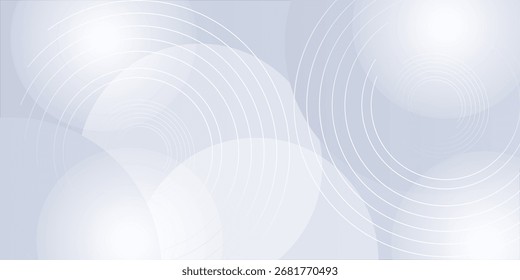 Fondo Abstractas con colores blancos y grises. El fondo presenta líneas suaves y fluidas que crean un fondo suave y moderno con líneas circulares. concepto digital o de Tecnología. Ilustración vectorial