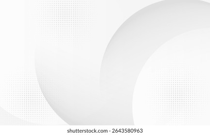 arrière-plan abstrait, cercles blancs et gris incurvés à l'aquarelle