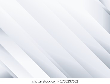 Abstract background white and gray diagonal stripes pattern. Vector illustration