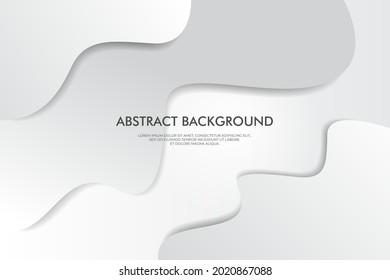 Resumen Fondo Fondo fondo color blanco y gris degradado fondo de la curva de color. Ilustración vectorial.