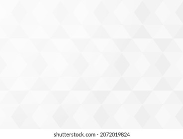 Abstract background in white and gray gradient color. White background texture with geometric pattern for cover design, book design, poster, flyer, website backgrounds. Vector Illustration.