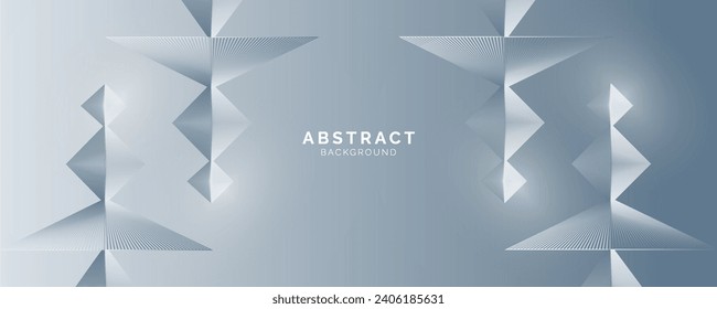 Abstract background with white gray gradient lines and white composition, modern template for website, banner art, poster design, vector