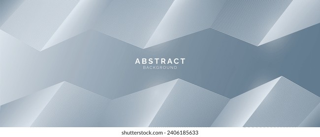 Abstract background with white gray gradient lines and white composition, modern template for website, banner art, poster design, vector