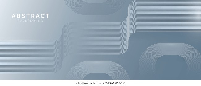 Abstract background with white gray gradient lines and white composition, modern template for website, banner art, poster design, vector
