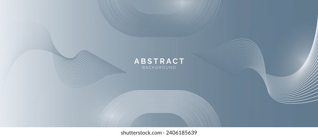 Abstract background with white gray gradient lines and white composition, modern template for website, banner art, poster design, vector