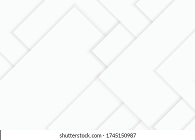 Abstract background in white and gray shades,  geometric shapes on white background, simplicity conceptual, vector image