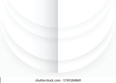 Abstract background in white and gray shades,  geometric shapes on white background, simplicity conceptual, vector image