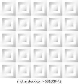 Abstract background white and gray tiles. Seamless pattern, vector illustration