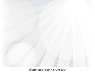 Abstract background with white and gray vertical stripes, curves and geometric shapes.