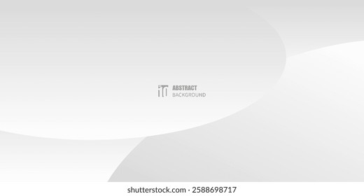 Abstract Background White and Grey Curve Gradient Circle. Written Abstract Background EPS 10. Vector illustration