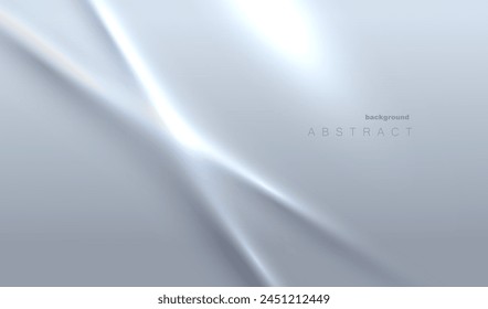 Abstrakter Hintergrund mit weißen und grauen geometrischen Linien Gradientendesign zu weißem Hintergrund mit glattem Licht und Schatten.
