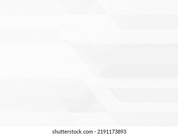 Fondo abstracto en color de gradiente blanco y gris. Textura de fondo blanco con patrón geométrico para banner, diseño de portada de libros, afiche, volante, fondos del sitio web. Ilustración vectorial.