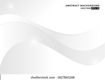 Abstract background white and grey minimalist concept vector