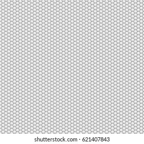 Abstract background of white hexagons. Wallpapers for web sites. Very small honeycombs are connected. 3D vector illustration
