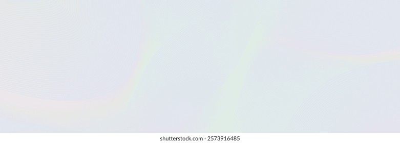 Abstract background with white holographic line pattern in luxury pastel colors. Premium horizontal vector design template for business banner, prestigious voucher, wedding invitation.
