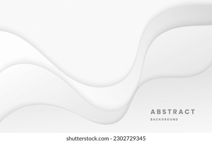 Abstract background white and light gray wave modern soft luxury texture with clean vector subtle background. illustration vector 10 eps.