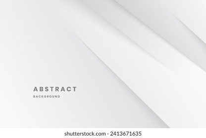 Abstract background white and light gray wave modern soft luxury texture with clean vector subtle background. Illustration vector 10 eps.
