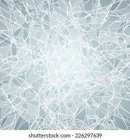 Abstract background with white lines and transparent shapes