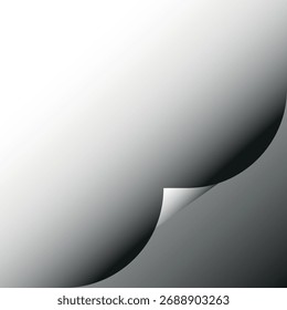 abstrakter Hintergrund mit weißem Papier Eck Seite Design