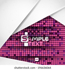 Abstract Background With White Paper Layers. Vector Illustration. Eps 10.