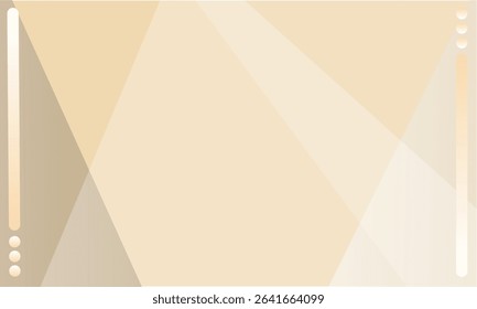 Abstract background of white paper triangles. Color papers geometry composition background with beige and brown color tones. Empty white room interior with a lot of corners. Vektor
