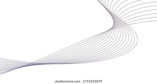 Fondo Abstractas blanco con diseño de línea de curva roja y azul digital