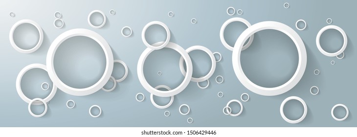 Abstract background with white rings. Eps 10 vector file.