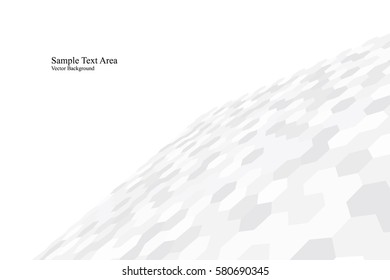 Abstract background with white shapes. White and grey texture. Vector background