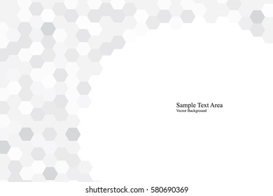 Abstract background with white shapes. White and grey texture. Vector background