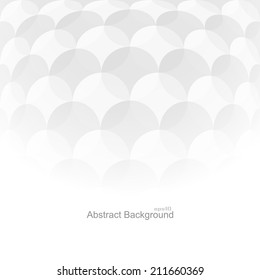 Abstract background with white shapes. Vector Illustration