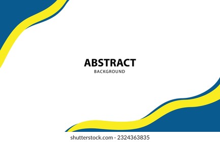 fondo abstracto blanco con un sencillo toque azul amarillo para banner, afiche y negocios