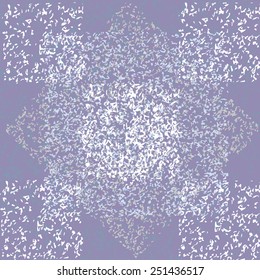 Abstract  background, white squares with dotted  texture  similar to snow. Vector  illustration.