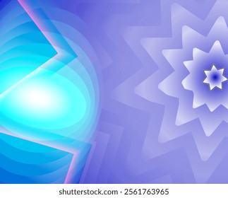 Abstract background with white star