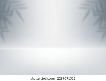 sala de estudio blanco de fondo abstracto para productos de podio peatonal. Mostrador, pantalla Promoción. Listo para aplicar a su diseño. Ilustración vectorial.
