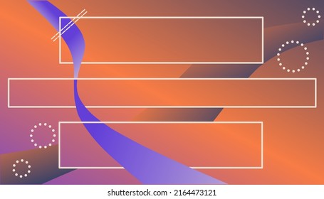 abstract background with white thin lines and blue ribbon decoration