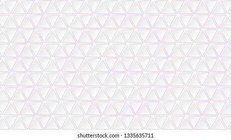 Abstract background of white triangle tiles with purple gaps between them
