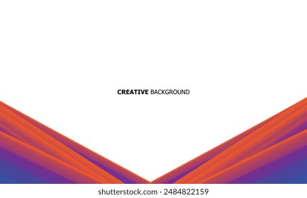 abstract background white with waves line smooth gradient blue orange vector design