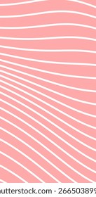 Abstract background with White wavy lines illustration in pink colors