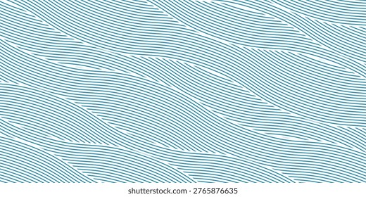 Abstract background whte and blue line with seamless wave pattern