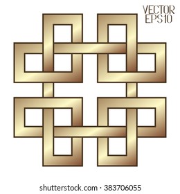 Abstract Background. Wicker Shape of Logo for Your Design. Vector Illustration