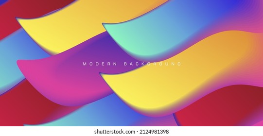Abstract background with wide paint strokes creating gradient texture of waves