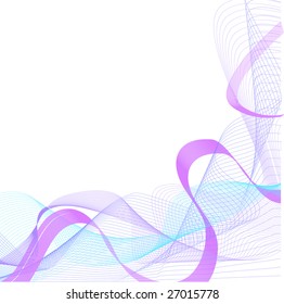 Abstract background with winding  lilac ribbon