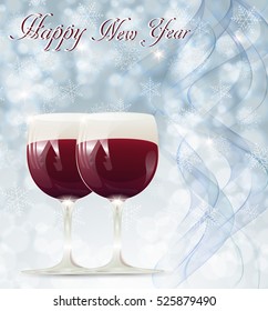 Abstract background with wineglass 